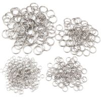 200pcs/Lot 3/4/5/6/7/8/10mm Stainless Steel DIY Jewelry Findings Open Single Loops Jump Rings Split Ring for jewelry making