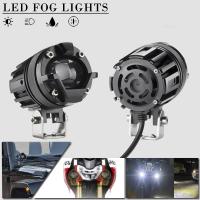 Motorcycle LED Lights 12V-24V 30W Universal Headlight LED Motorcycle Auxiliary Spotlight Lamp Moto Fog Light Essories