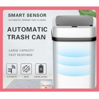 ?HOT สุด SH58 ถังขยะอัจฉริยะใช้ในบ้าน ถังขยะอัตโนมัติ มี Sensor ตรวจจับ ขนาด 12L. (Automatic Trash Can) Wow สุด ถังขยะในรถยนต์ถังขยะในห้อง