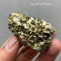 100 ธรรมชาติ Chalcopyrite คริสตัล Symbiotic Fluorite ดิบหินตัวอย่างรักษาคริสตัล