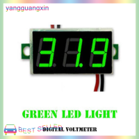 yangguangxin แผงไฟ LED 3สายขนาดเล็ก DC 0-100V โวลต์มิเตอร์จอแสดงผลดิจิตอล3เส้น