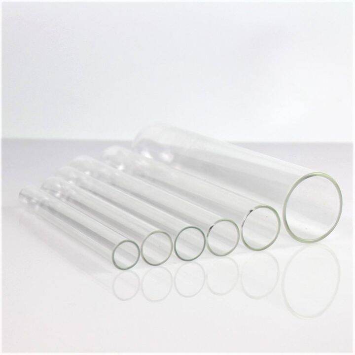 glass-test-tube-flat-mouth-round-bottom-high-temperature-resistance-15x15018x18020x200-experimental-consumables-customized-any-size