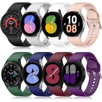 【ขายด่วน】 Galaxy Watch4 5 40มม. 44มม. ปลายโค้งไม่มีช่องว่างสายกีฬาสำหรับ Samsung Galaxy Watch 4คลาสสิก42มม. 46มม. สายรัดซิลิโคน