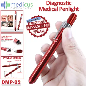 Diagnostic Medical Penlight. Mini Reusable Led Penlight Flashlight Pen Torch.