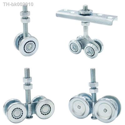 ♧✇❅ 1PC Industrial Sliding Door Pulley Steel Hardware Tools Hanging Rail Channel Wheel Accessories H2 H3