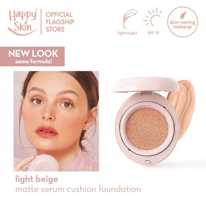 Happy Skin Second Skin Matte Serum Cushion Foundation SPF15 Lazada PH