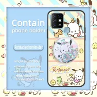 Original Cute Phone Case For Infinix X682/HOT10 Kickstand Durable TPU drift sand Silicone phone stand holder Back Cover