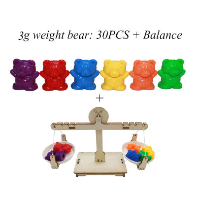 Children Early Learning Montessori Education Bear Digital Cognitive Toys Hand Brain Coordination Bear Set Teaching aids Toy Gift