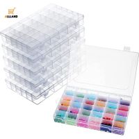 Plastic Jewelry Organizer with Removable Divider/ Transparent Storage Container for Beads Nail Art Painting Rhinestone Embroidery Fishing DIY Craft Accessories