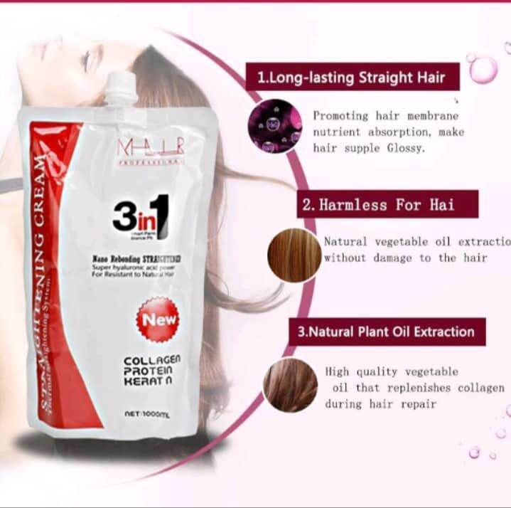 Mair 3in1 One Step Rebonding Cream 1000ml and 100ml Lazada PH