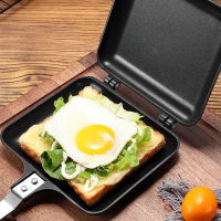 Non-Stick Foldable Grill Frying Pan Double-Sided Sandwich Panfor Bread Toast Breakfast Machine Waffle Pancake Baking Tools