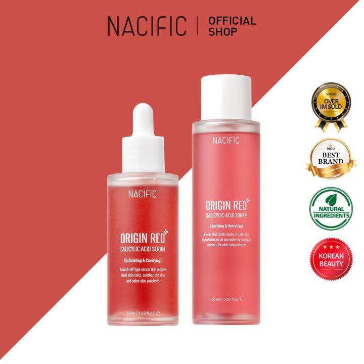 [NACIFIC] Origin Red Salicylic Acid Toner + Serum SET Lazada PH