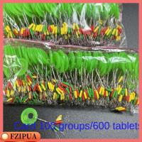 FZIPUA 600pcs 100 Groups ลอยลอยได้ ตัวหยุดทุ่นตกปลา อุปกรณ์เสริมสายแท็กเกิล อุปกรณ์สำหรับตกปลา ถั่วยาง ของใหม่ สีสันสดใส ถั่วอวกาศ ทะเลสาบแม่น้ำทะเล