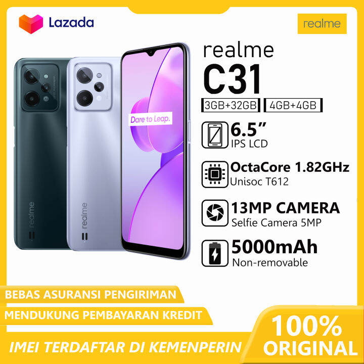 realme C31 3/32GB 4/64GB - Triple Camera AI 13MP - Baterai 5000mAh ...