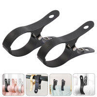 HAOYUNLA 2pcs อลูมิเนียมอัลลอยด์ Windproof Windproop Clamps เสื้อผ้าแห้งคลิปเสื้อผ้าที่หนีบผ้าเช็ดตัวชายหาด