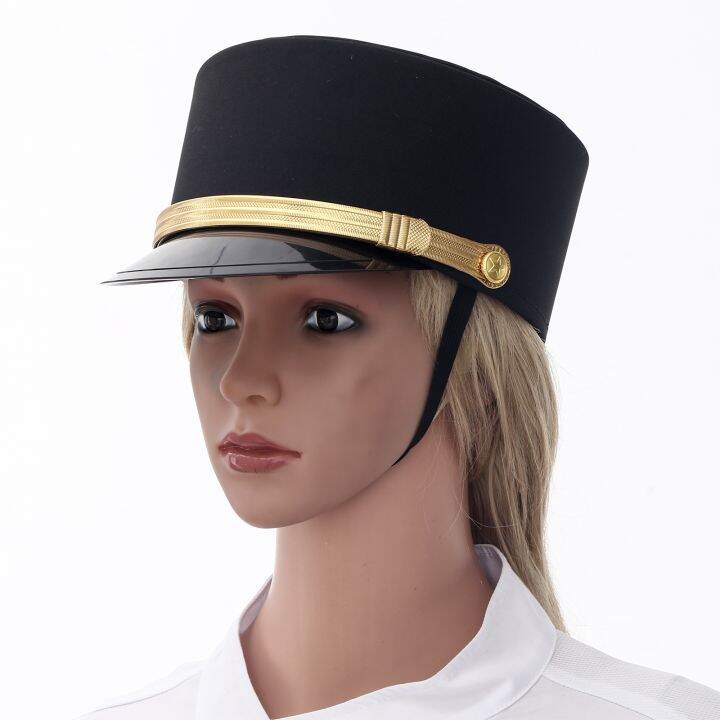 【CosTume Party】 Hotel Waiter Hat Anime Waiter Doorman Top Hats ...