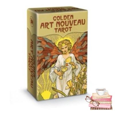 Ready to ship ไพ่ทาโร่ต์ golden art nouveau tarot mini แท้ ไพ่ยิปซี ไพ่ทาโร่ รับประกันของแท้ ใหม่ ไม่แกะซีล