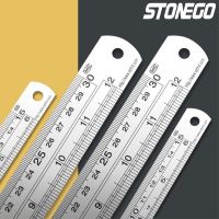 STONEGO Stainless Steel Ruler  6  8  12  16  20 Inch Metal Rulers  With High Precision Graduation Line Double-Sided Scale Food Storage  Dispensers