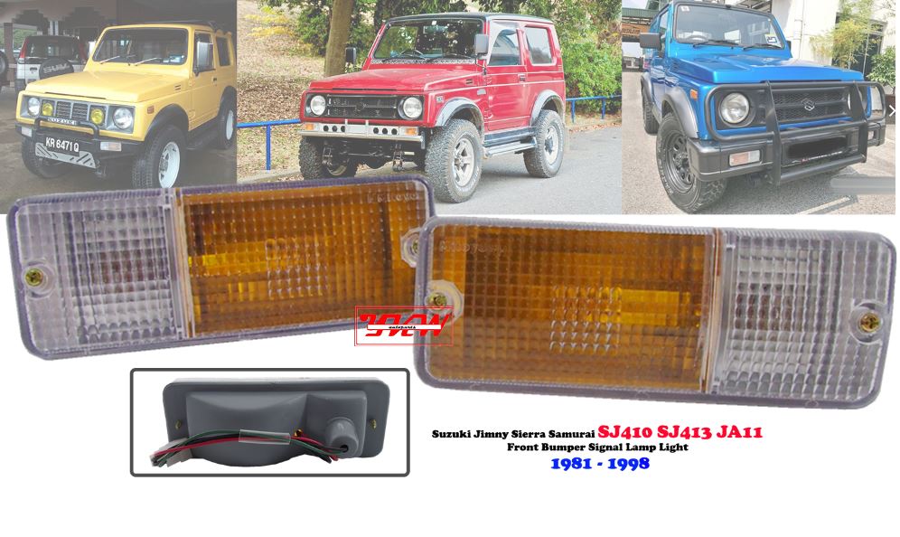 Details about   Front Bumper With Lights Bulb Suzuki Samurai SJ413 SJ410 Sierra Drover Jimny @LS 