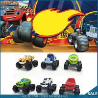 6pcs Blaze and the Monster Machines Vehicles Racer Cars Trucks Kid Toys for Boys Gift Birthday Present