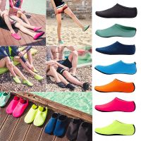 ；。‘【； Unisex Water Shoes Swimming Diving Socks Summer Aqua Beach Sandal Flat Shoe Seaside Non-Slip Sneaker Socks Slipper For Men Women