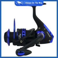 รอกตกปลาพับ Bk Series 3000-7000การออกแบบตามหลักสรีรศาสตร์ Rocker Spinning Fishing Reel ห่วงลวดโลหะเต็มรูปแบบ