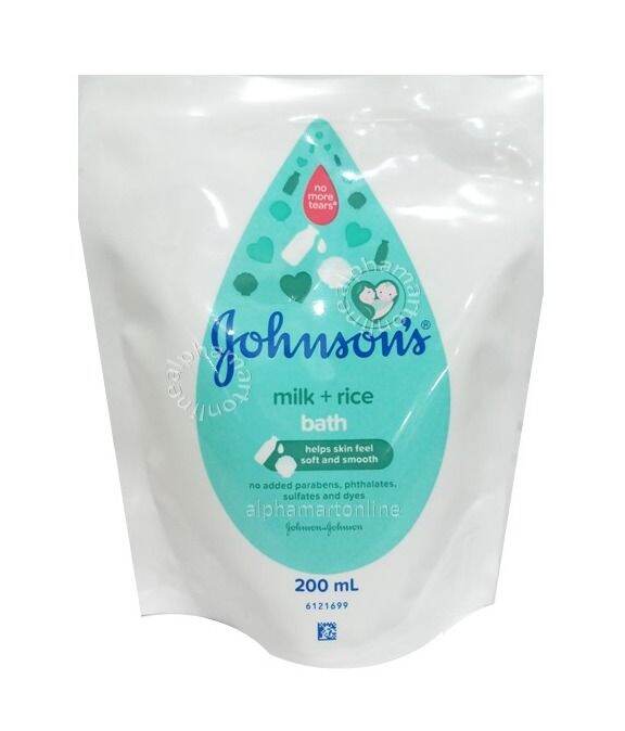 Johnson's Milk + Rice Bath 200ml Refill Lazada PH