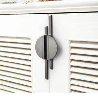 卐☁❂ Square Semicircle Handl Furnitur Black Gold Silver Kitchen Handl Zinc Alloy Wardrobe Modern Handl Furnitur