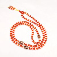 New Tibet 108 8mm 1-line Red/White Agate Dzi Tortoise Shell Tiger Teeth Totem Dzi Beads String Women Necklace Free Shipping