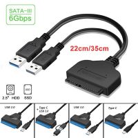 USB Sata Cable Sata 3 To USB 3.0 Adapter Computer Connectors Adapter Support 2.5 Inches SSD HDD Hard Drive 22 Pin Sata III Cable