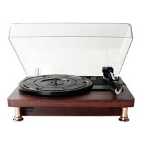 Retro Vinyl Record Player W/ Dustproof Cover Record Player 33/45/78RPM Turntables Gramophone Phonograph,EU Plug