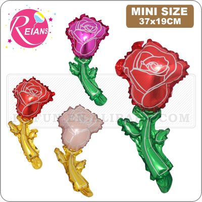 Mini Rose Balloons Balloon Flower Shaped Foil Balloons Floral Balloons Mothers Day Valentines Day Birthday Wedding Decoration Balloons