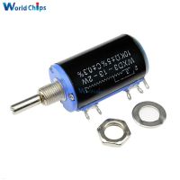 【CW】 WXD3-13-2W 10K ohm WXD3-13 2W Side Multi-Turn Multiturn Wirewound Linear Potentiometer Diy