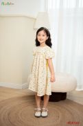 Váy bé gái ALBERKIDS họa tiết in hoa công chúa xinh đẹp cho trẻ em 2,3,4,5