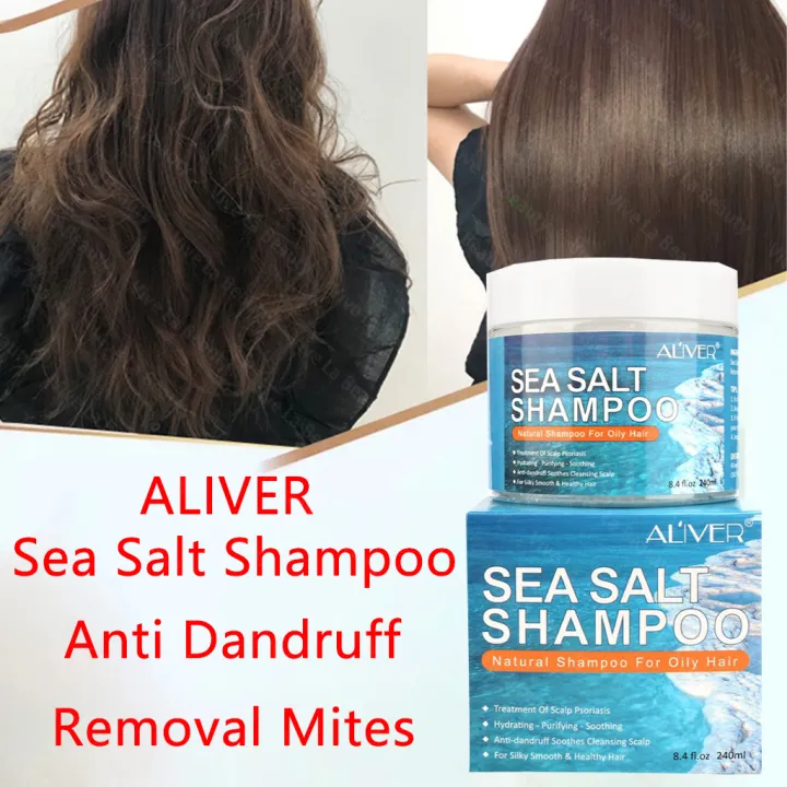 Aliver Sea Salt Shampoo Anti Dandruff Shampoo 200g For Scalp Psoriasis Itching Scalp And