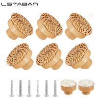 Hole Rattan Cabinet Handle Drawer Wardrobe Diy Knob Wine Bookcase Hardware Accessories