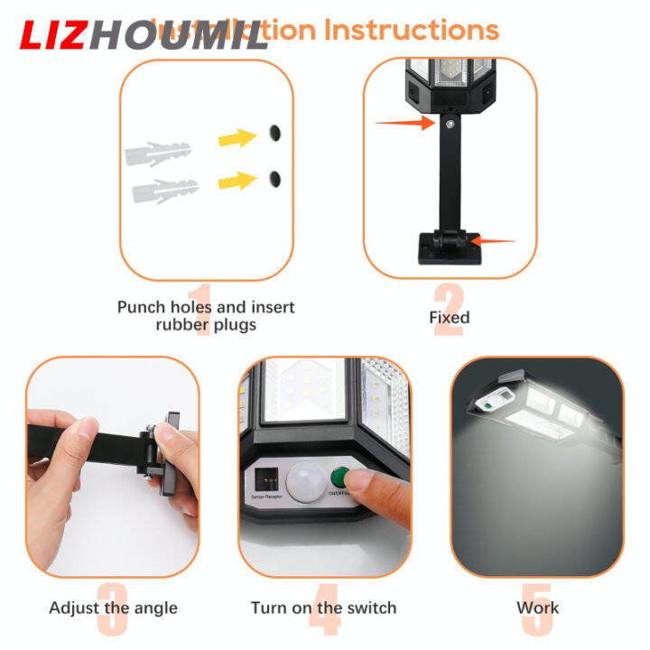 lizhoumil-ไฟพร้อมรีโมทคอนโทลฟลัดไลท์-led-2400w-โหมดแสงสว่าง3โหมดเซ็นเซอร์เคลื่อนไหวกลางแจ้งไฟถนนรักษาความปลอดภัย