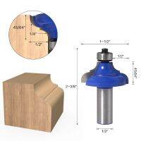 12Mm 1/2  Shank ทรงกลมมุม Over Router ดอกสว่านกับรองลื่นโม่แกะสลักเครื่องตัดแฟลช Trimmer