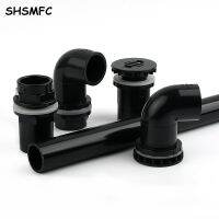 20~50mm Black PVC Pipe 90° Elbow Direct Connectors Thicken Aquarium Overflow Joints Garden Irrigation Inlet Outlet Drain Fitting Watering Systems  Gar