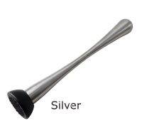 Cocktail Muddler Professional Stainless Steel Ice Pestle 9 Inch With Grooved Spiky Head For Bartender