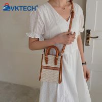 Women Straw Crossbody Bag Boho Female Summer Beach Hand Woven Portable Purse Totes Casual Holiday Shoulder Messenger Handbags ◘