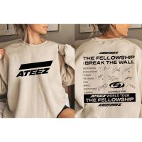 เสื้อสเวตเตอร์มีฮู้ดสำหรับผู้หญิง,แจ็คเก็ตมีฮู้ด2023 Kpop ATEEZ มิตรภาพผู้ชาย/ผู้หญิงเสื้อกันหนาวลำลองหลวมสไตล์คู่รักเสื้อแนวสตรีท Unisex เสื้อฮูดแขนยาว