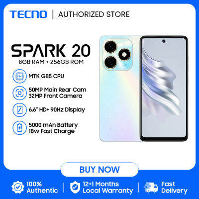 TECNO Spark 20 Smartphone | 8GB RAM + 256GB ROM | MTK G85 | 50MP Main ...