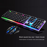 RGB Gaming Keyboard Gamer Keyboard And Mouse Kit Ergonomic Wired Mechanical Keyboard Mouse Combo 104 Key For Windows PC Gamers