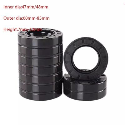 1Pcs ID: 47mm/48mm NBR TC/FB/TG4 Skeleton Oil Seal Rings Double Lip Seal For Rotation Shaft OD: 60mm - 85mm Height: 7mm - 12mm Gas Stove Parts Accesso