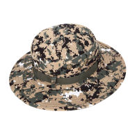 SHN หมวกชาวประมง Topi Memancing ลายพรางทนทานสำหรับกิจกรรมกลางแจ้งหมวกกันแดดปีกกว้างสำหรับการเดินป่าและตกปลาน้อยกว่า