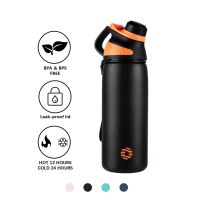 Fjbottle ขวดน้ําสเตนเลส 1000 มล. 800 มล. กันรั่วซึม ไร้ BPA สําหรับเล่นกีฬากลางแจ้ง โรงเรียน ปั่นจักรยาน k