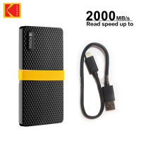 Kodak externo SSD X200ดิสโก้ Duro USB3.1 GEN2ฮาร์ดไดรฟ์ภายนอก Type C 3.1แบบพกพา Solid State 256GB 512GB 1TB 2TB PSSD