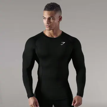 GYMSHARK Men Fitness Gym Workout T-shirt Breathable Tight Tshirt