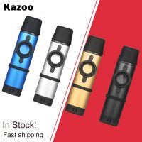 【Moon Musical】มืออาชีพ Kazoo อลูมิเนียม Kazoo เครื่องเป่าลมไม้เครื่องดนตรีโลหะคาซูขลุ่ยไม้ Kazoo Piccolo เพลงของขวัญ